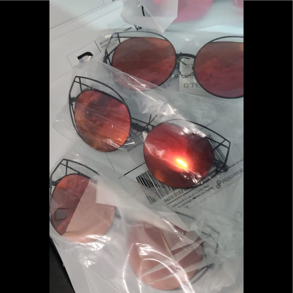 2021  Wire Cat Eye Frame Sunglasses Fashion Eyewea - Picture 2 of 5